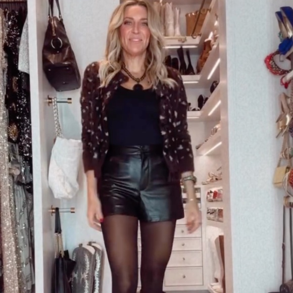 ZARA LEOPARD PRINT FAUX FUR JACQUARD KNIT CARDIGAN With BOW DETAILS NWT - Picture 3 of 13